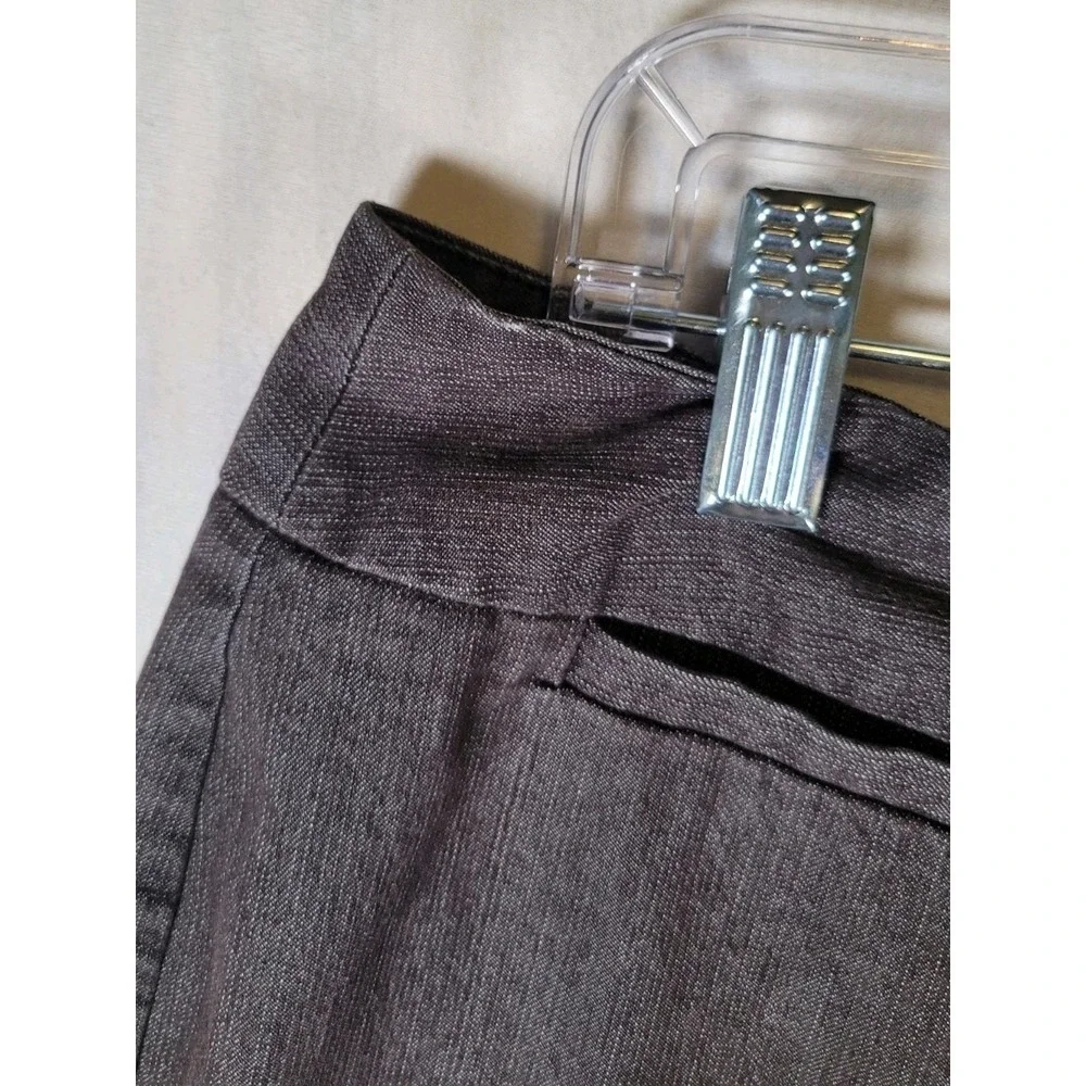 La Vita cropped wide leg Pants pin stripe Business Casual Dress trousers size 8‎